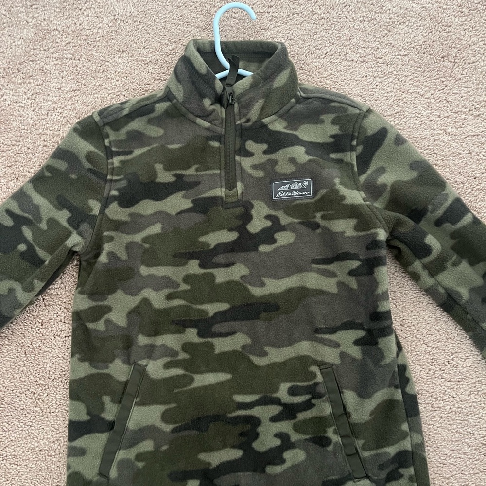 Kids/boys long sleeve fleece pullover/sweatshirt, Eddie Bauer